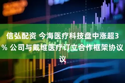 信弘配资 今海医疗科技盘中涨超3% 公司与戴维医疗订立合作框架协议