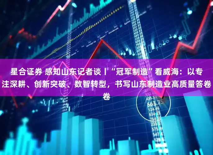 星合证券 感知山东记者谈丨“冠军制造”看威海：以专注深耕、创新突破、数智转型，书写山东制造业高质量答卷